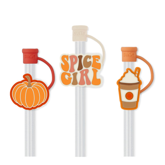 Swig Life Pumpkin Spice Girl Straw Topper Set