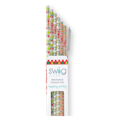 Swig Life Christmas Crew Reusable Straws (6)