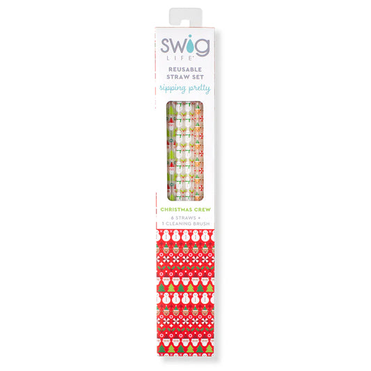 Swig Life Christmas Crew Reusable Straws (6)