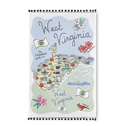 West Virginia Tea Towel