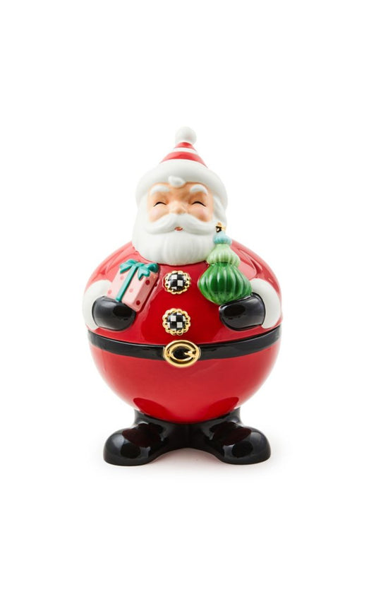 Mackenzie-Childs Granny Kitsch Santa Cookie Jar