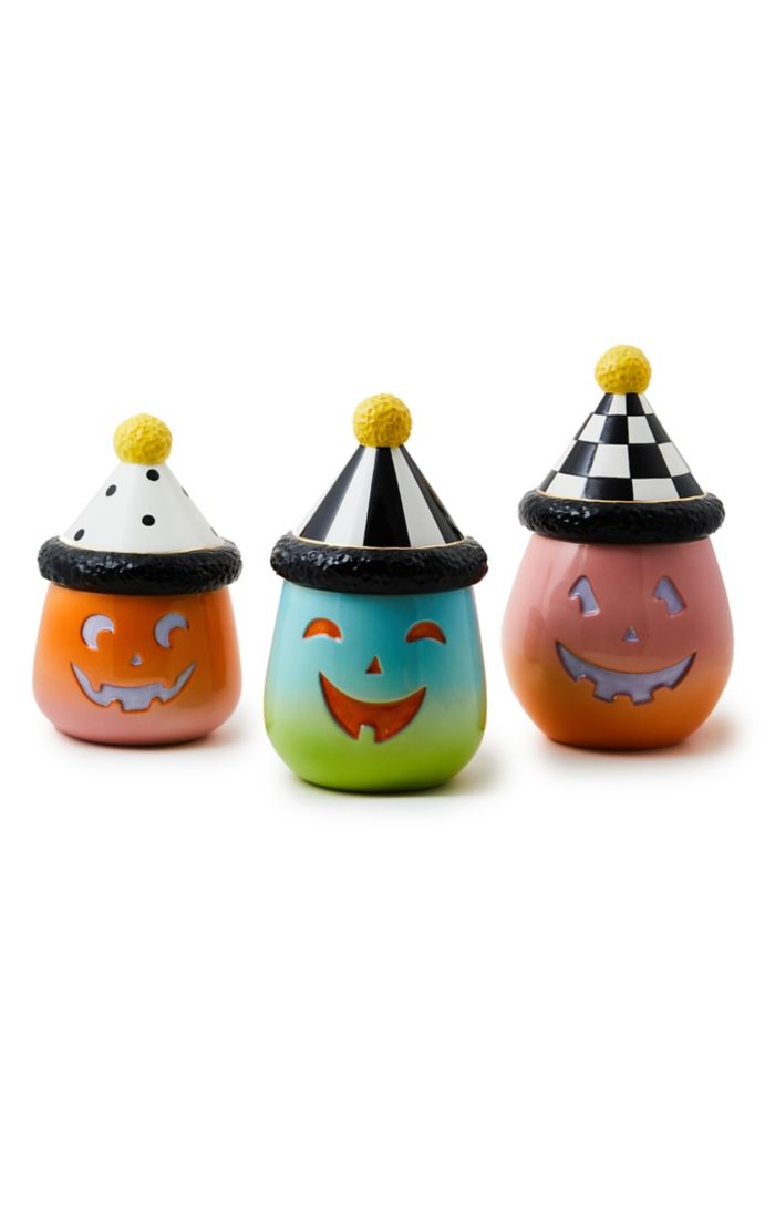 Mackenzie-Childs Trick or Treat Canisters - Set of 3