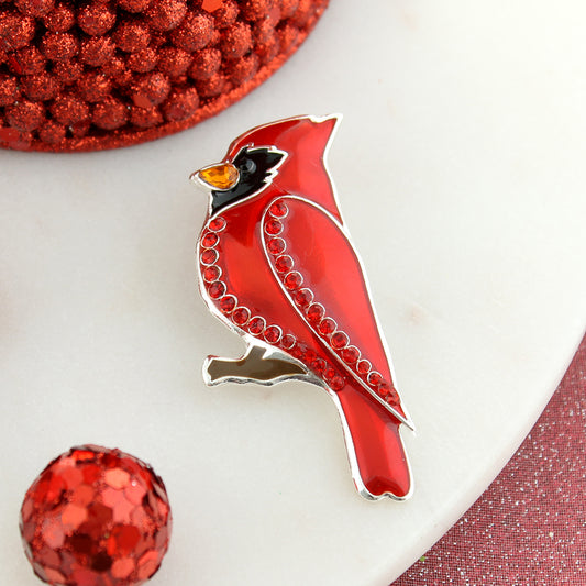 Cardinal Pin/Pendant | Wear As A Brooch or On A Necklace!