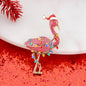 Christmas Flamingo Convertible Pin/Pendant