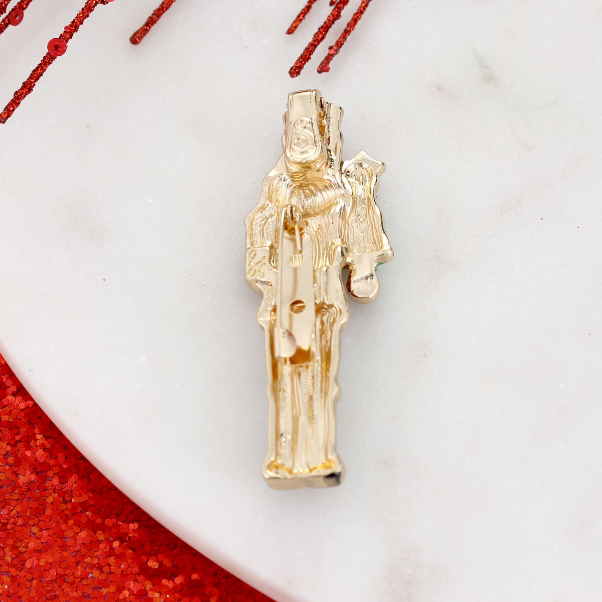 Vintage Christmas Nutcracker Convertible Pin/Pendant