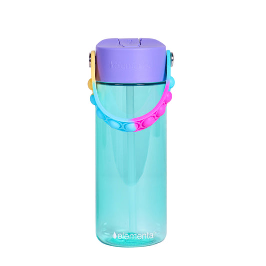 18oz Splash Pop Bottle - Blue Tie Dye