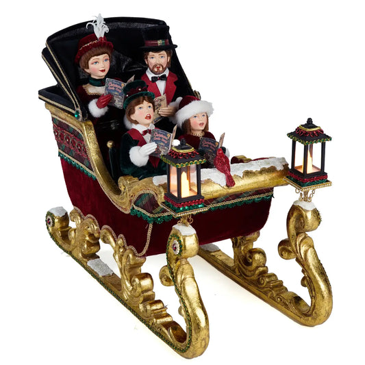 Timeless Carolers in Sleigh by Katherine's Collection