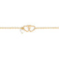 Dainty Bracelet - Gold Double Heart