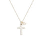 Dainty Cross Necklace - Silver