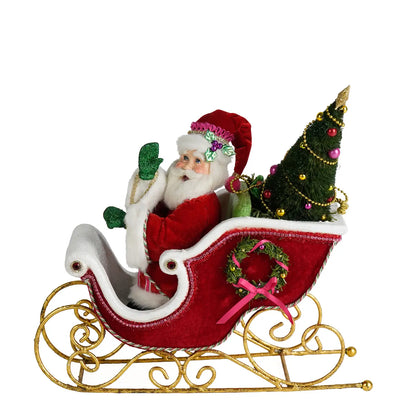 Papa Noel with Sleigh Tabletop by Katherine's Collection
