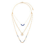 Load image into Gallery viewer, Beaded Love Necklace - Indigo