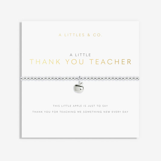 A Little 'Thank You Teacher' Bracelet Silver