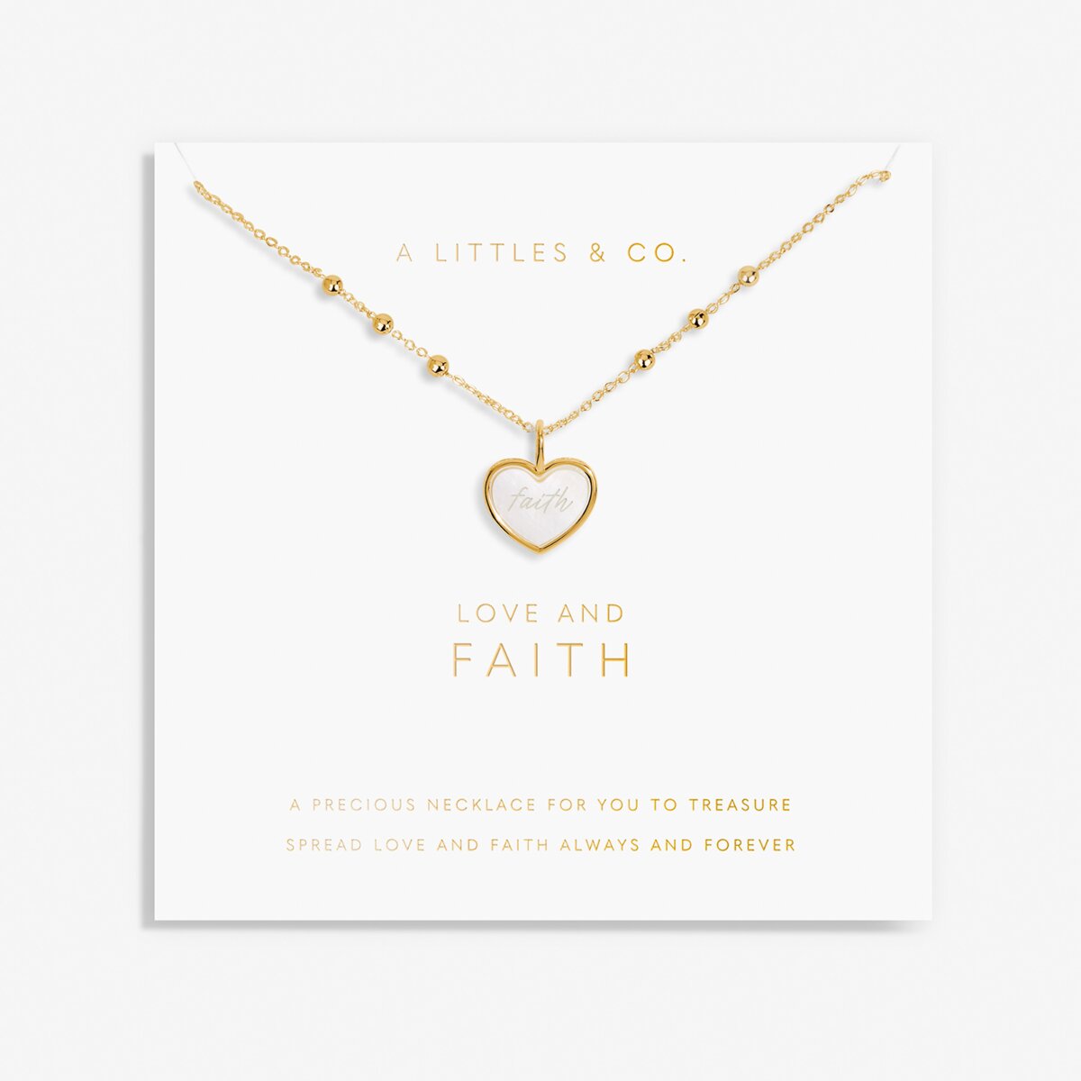 My Moments 'Love And Faith' Necklace in Gold-Tone Plating