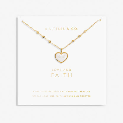 My Moments 'Love And Faith' Necklace in Gold-Tone Plating