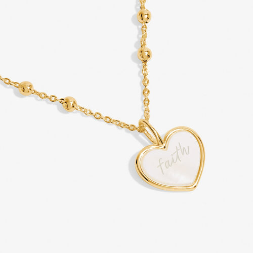 My Moments 'Love And Faith' Necklace in Gold-Tone Plating