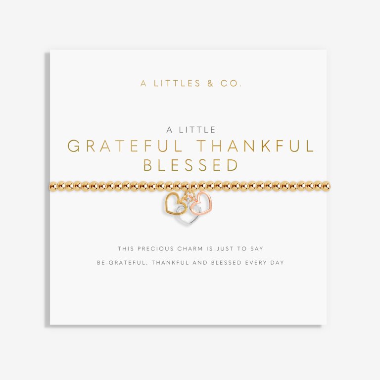 A Little 'Grateful Thankful Blessed' Bracelet