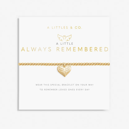 A Little 'Always Remembered' Bracelet in Gold-Tone Plating