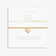 Load image into Gallery viewer, A Little &#39;Always Remembered&#39; Bracelet in Gold-Tone Plating