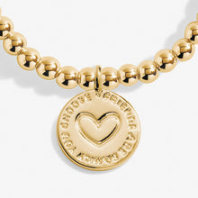 Load image into Gallery viewer, A Little &#39;Friends Are Family You Choose&#39; Bracelet in Gold-Tone Plating