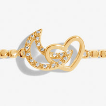 Load image into Gallery viewer, Forever Yours &#39;Love You To The Moon&#39; Bracelet in Gold-Tone Plating