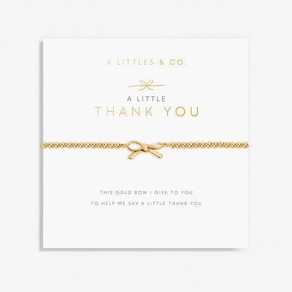 A Little 'Thank You' Bracelet in Gold-Tone Plating