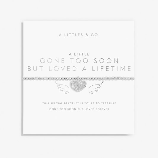 A Little 'Gone Too Soon But Loved A Lifetime' Bracelet In Silver Plating