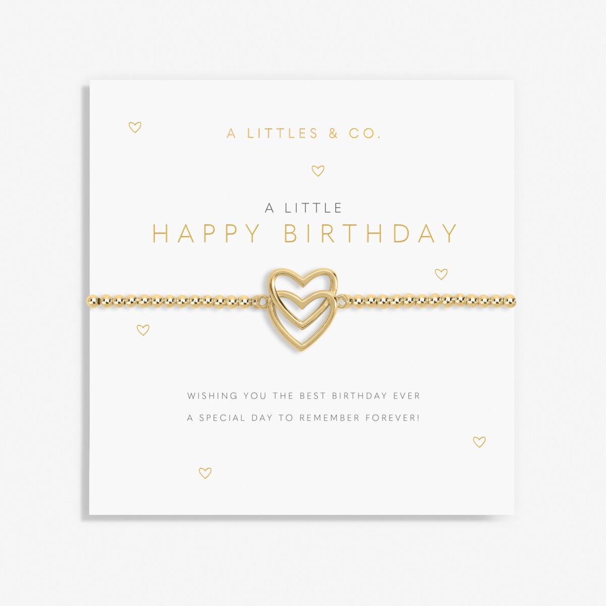 A Little 'Happy Birthday' Bracelet In Gold-Tone Plating