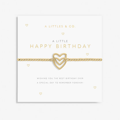 A Little 'Happy Birthday' Bracelet In Gold-Tone Plating