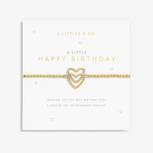 Load image into Gallery viewer, A Little &#39;Happy Birthday&#39; Bracelet In Gold-Tone Plating