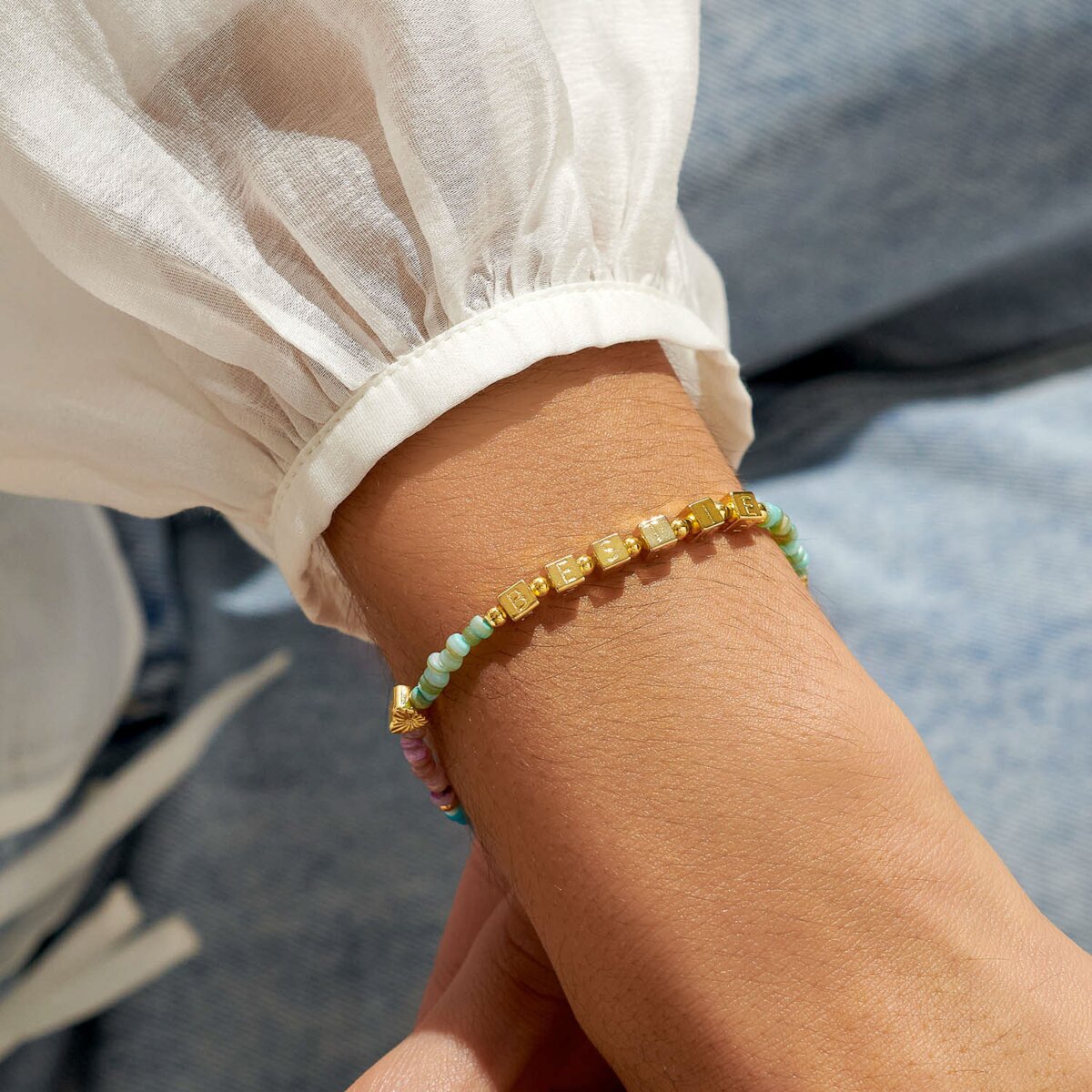 Happy Little Moments 'Bestie' Bracelet In Gold-Tone Plating