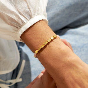 Happy Little Moments 'Blessed' Bracelet In Gold-Tone Plating
