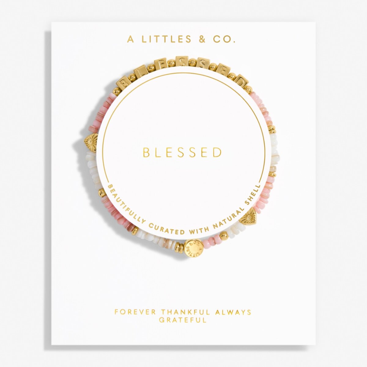 Happy Little Moments 'Blessed' Bracelet In Gold-Tone Plating