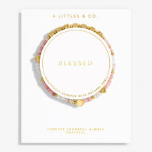 Load image into Gallery viewer, Happy Little Moments &#39;Blessed&#39; Bracelet In Gold-Tone Plating