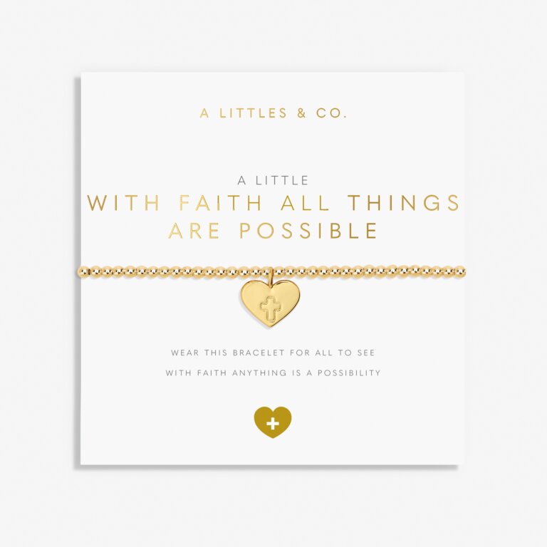 Faith A Little 'With Faith All Things Are Possible' Bracelet