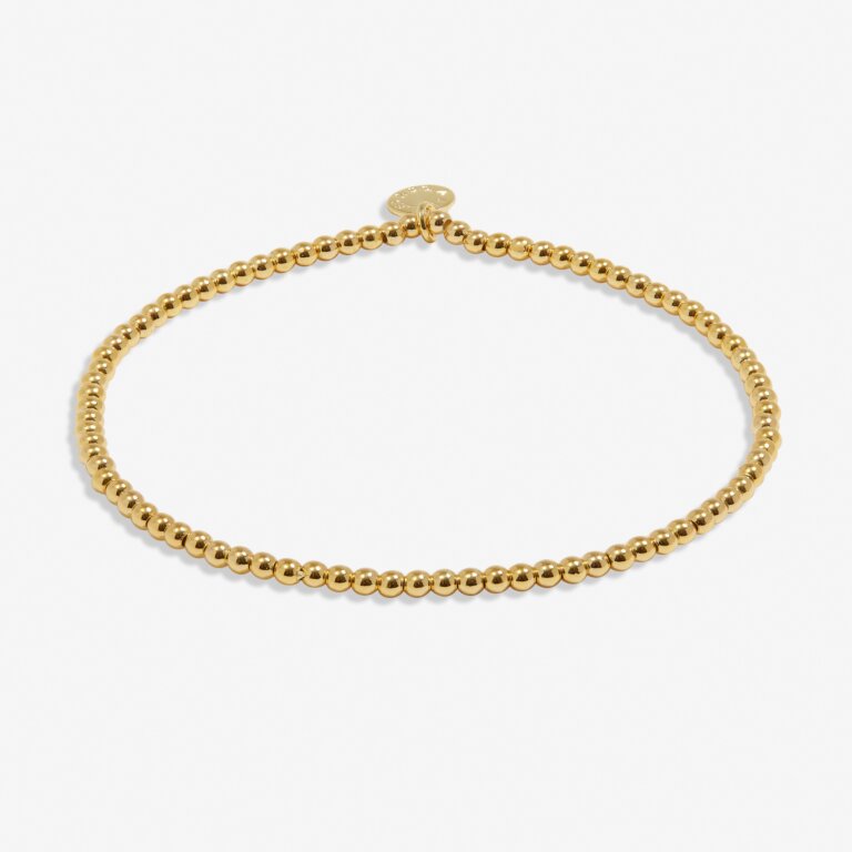 A Little 3mm Bead Stacking Bracelet In Gold-Tone Plating