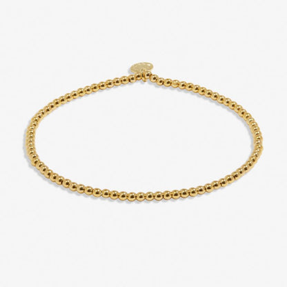 A Little 3mm Bead Stacking Bracelet In Gold-Tone Plating