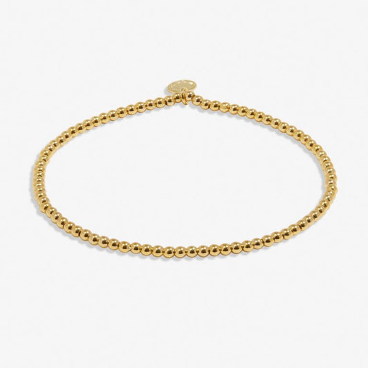 A Little 3mm Bead Stacking Bracelet In Gold-Tone Plating