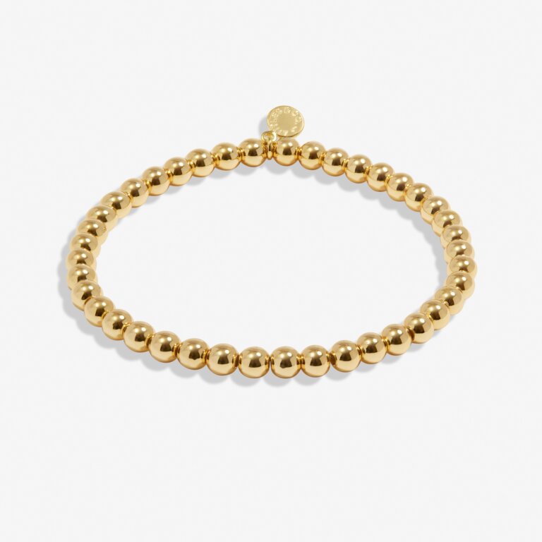 A Little 5mm Bead Stacking Bracelet In Gold-Tone Plating