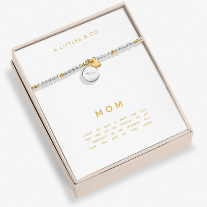 So Loved 'Mom' Bracelet In Silver And Gold-Tone Plating