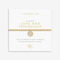 A Little 'Love And Friendship' Bracelet In Gold-Tone Plating