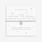 A Little 'You're The Friend Everyone Wishes They Had' Bracelet In Silver Plating