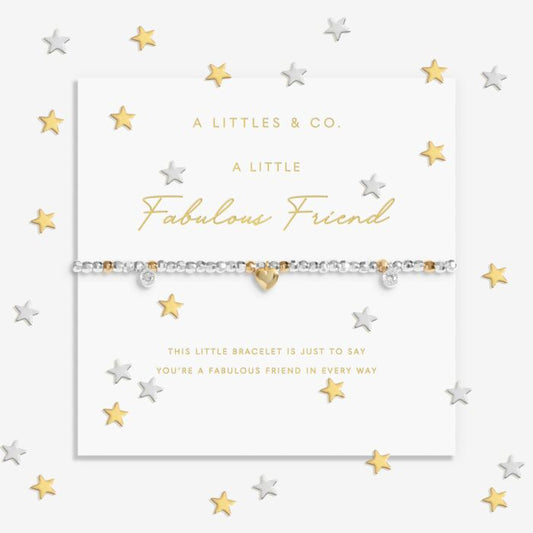 Sparkle Confetti A Little 'Fabulous Friend' Bracelet In Silver And Gold-Tone Plating