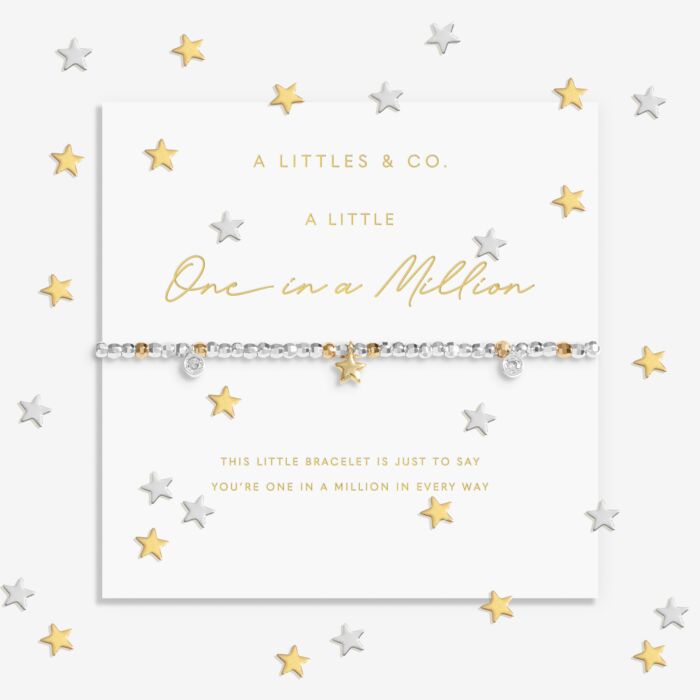 Sparkle Confetti A Little 'One In A Million' Bracelet In Silver And Gold-Tone Plating