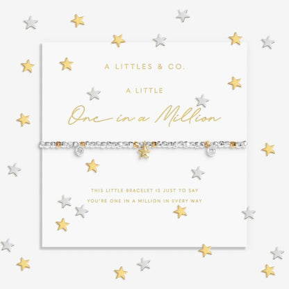 Sparkle Confetti A Little 'One In A Million' Bracelet In Silver And Gold-Tone Plating