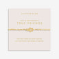 Forever Yours 'Life Is Better With True Friends' Bracelet In Gold-Tone Plating