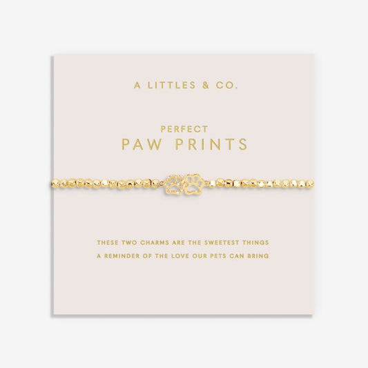 Forever Yours 'Perfect Paw Print' Bracelet In Gold-Tone Plating