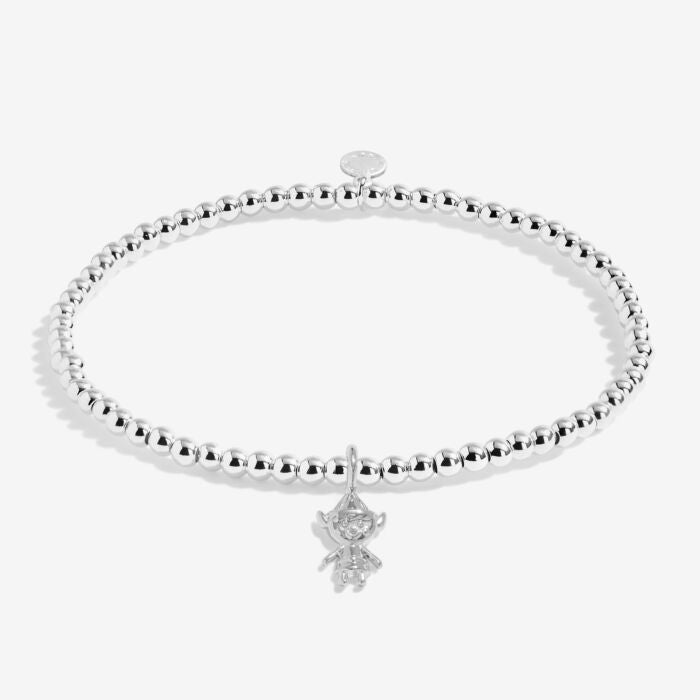 Kids' Love From Santa 'Christmas Elf' Bracelet In Silver Plating