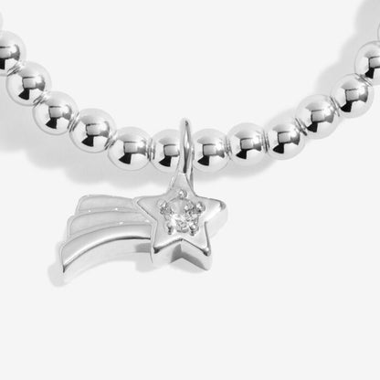 Kids' Love From Santa 'Make A Christmas Wish' Bracelet In Silver Plating