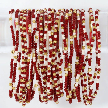 Stretch Seed Bead GAME DAY Bracelets