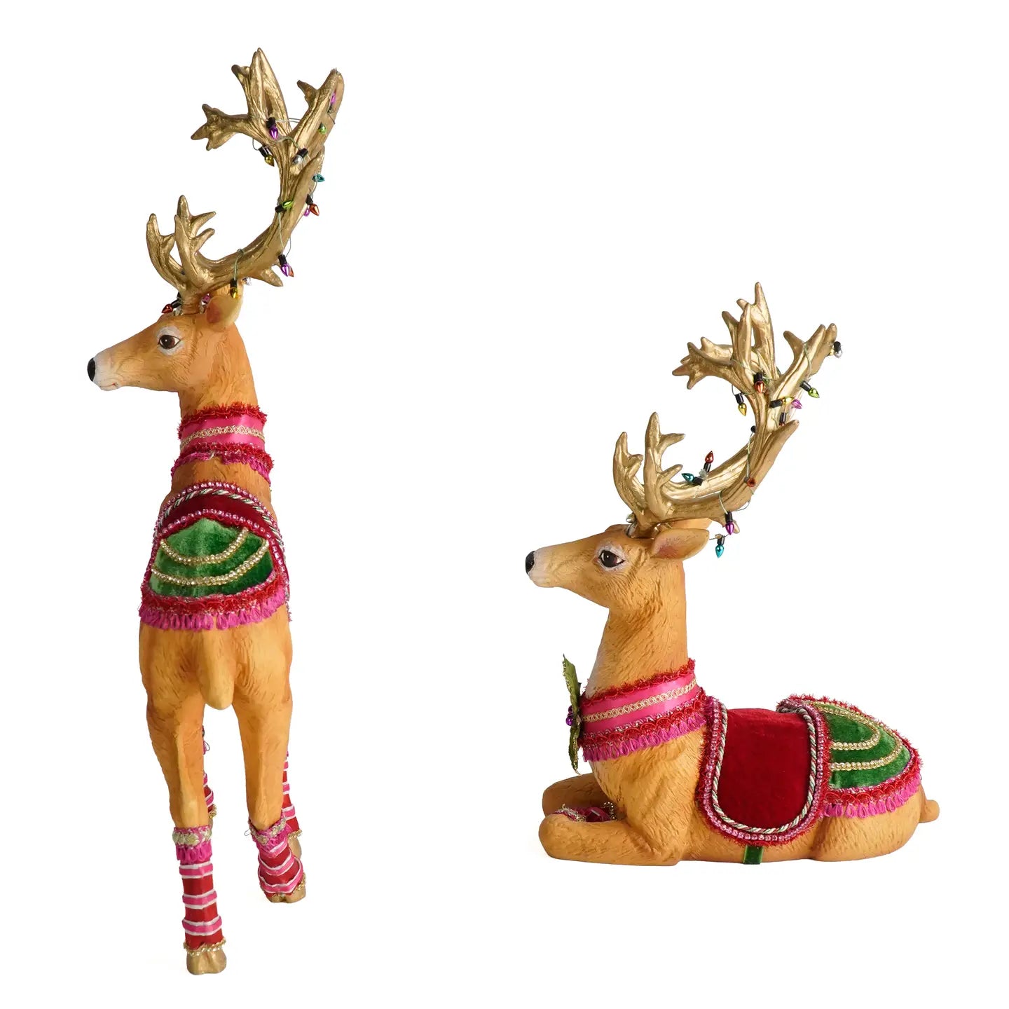 Marvelous Sitting and Standing Deer Assortment of 2 by Katherine's Collection